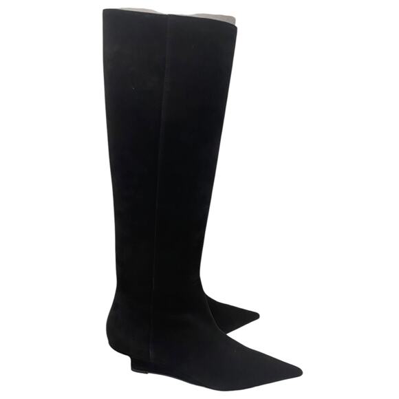 =TOTEME Suede Sharp 40 Knee High Boot Black Size 40 - Picture 5 of 6